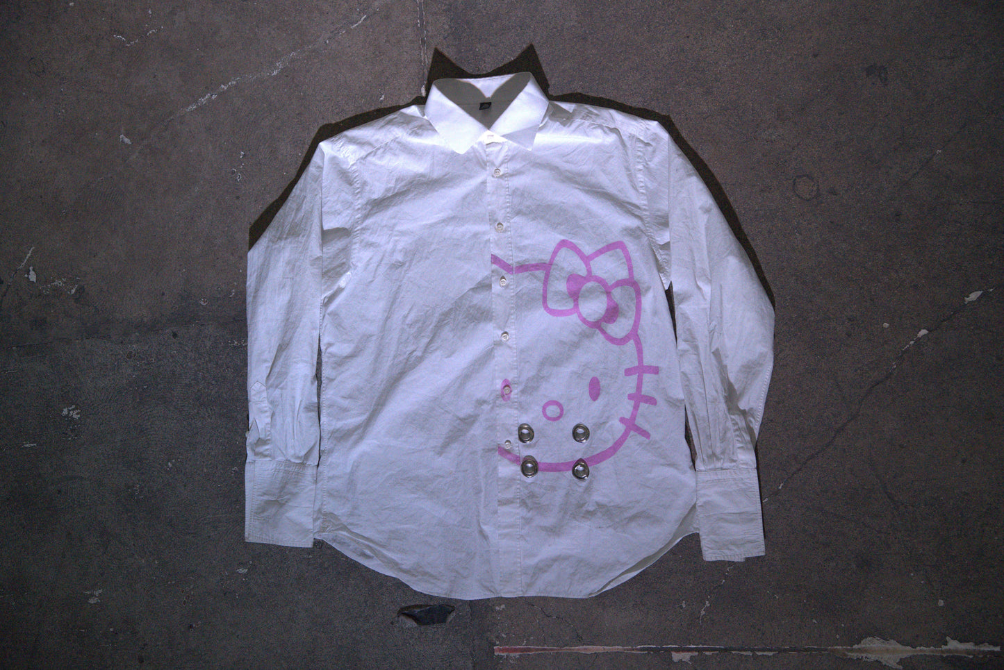 HALF KTY BUTTON FRONT-SHIRT